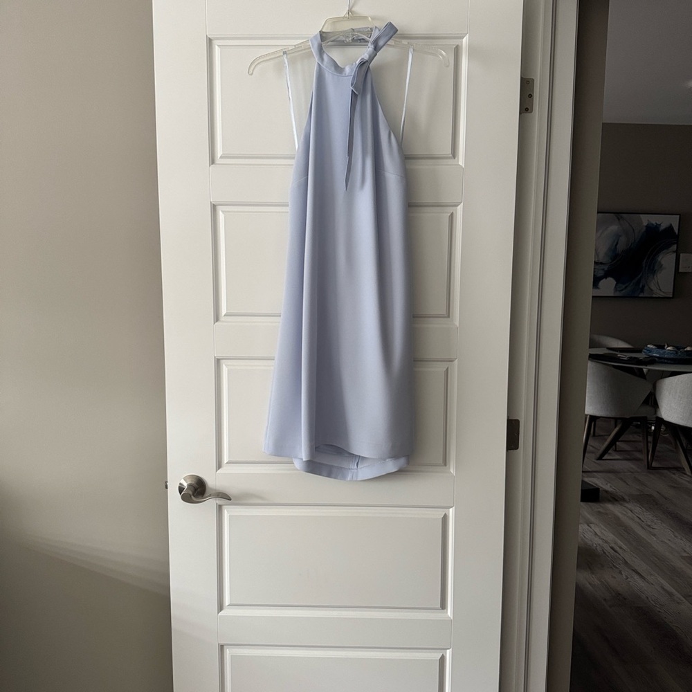 Club Monaco Light Blue Halter Dress